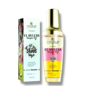 Royale Flawless Magic Oil Hair Serum Keratin Booster Coconut Rose Marula 4 oz